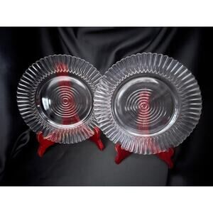 Vintage Pink Salad/Luncheon Plates - set of 2